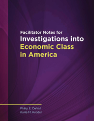 Investigations into Economic Class in America workbook